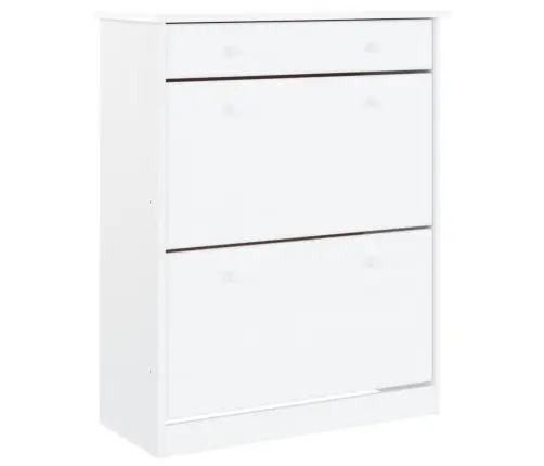 Apavu Skapītis Alta, Balts, 77X35X96 Cm, Priedes Masīvkoks Vidaxl