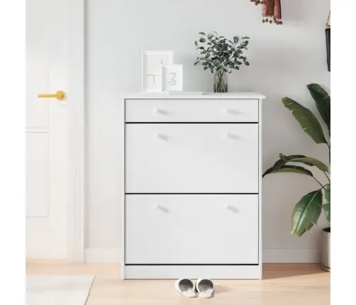 Apavu Skapītis Alta, Balts, 77X35X96 Cm, Priedes Masīvkoks Vidaxl