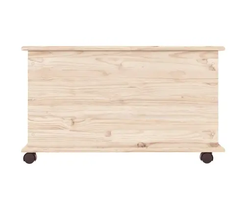 Lāde Ar Riteņiem Alta, 73X39,5X43 Cm, Masīvkoka Priede Vidaxl