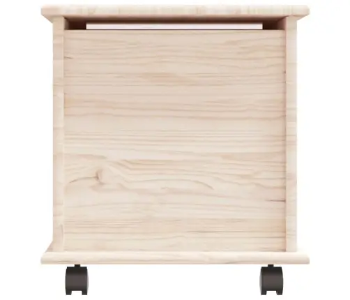 Lāde Ar Riteņiem Alta, 73X39,5X43 Cm, Masīvkoka Priede Vidaxl