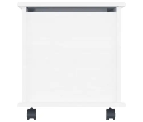 Lāde Ar Riteņiem Alta, Balta, 73X39,5X43 Cm, Priedes Masīvkoks Vidaxl