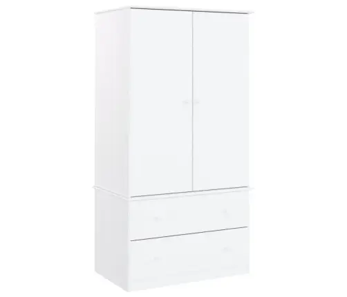 Skapis Alta, Balts, 90X55X170 Cm, Priedes Masīvkoks Vidaxl