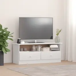 Tv Spintelė Su Stalčiais Alta, Balta, 100X35X41cm Pušis