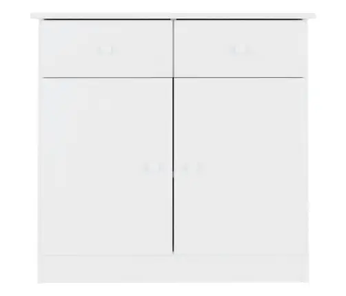 Kumode Alta, Balta, 77X35X73 Cm, Priedes Masīvkoks Vidaxl