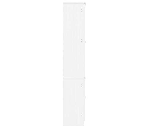 Klaasustega Vitriinkapp Valge "Alta", 77X35X186,5 cm Männipuit