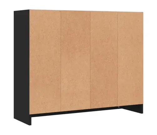 Puhvetkapp, Must, 91 X 28 X 75 cm Tehispuit