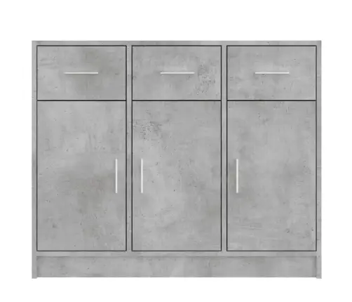 Šoninė Spintelė, Betono Pilka, 91X28X75cm Apdirbta Mediena