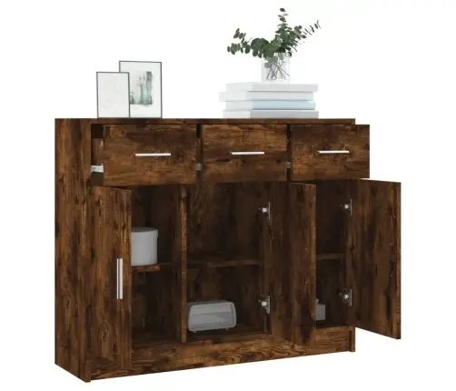 Kumode, Ozolkoka Krāsa, 91X28X75 Cm, Inženierijas Koks Vidaxl Kumode, Ozolkoka Krāsa, 91X28X75 Cm, Inženierijas Koks Vidaxl