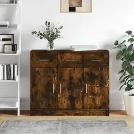 Kumode, Ozolkoka Krāsa, 91X28X75 Cm, Inženierijas Koks Vidaxl