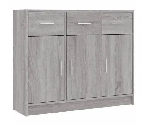 Šoninė Spintelė, Pilka Ąžuolo, 91X28X75cm Apdirbta Mediena