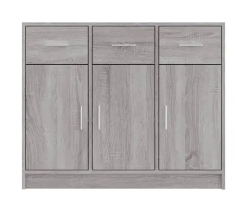 Šoninė Spintelė, Pilka Ąžuolo, 91X28X75cm Apdirbta Mediena