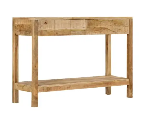 Konsoles Galdiņš Ar 2 Atvilktnēm, 110X35X75 Cm, Mango Masīvkoks Vidaxl