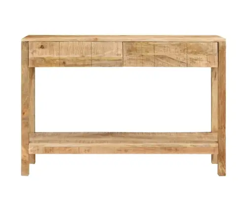 Konsoles Galdiņš Ar 2 Atvilktnēm, 110X35X75 Cm, Mango Masīvkoks Vidaxl