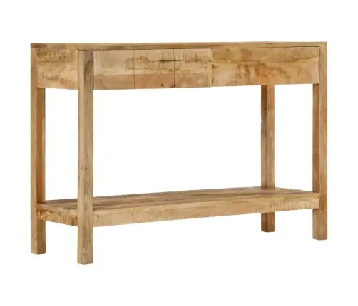Konsoles Galdiņš Ar 2 Atvilktnēm, 110X35X75 Cm, Mango Masīvkoks Vidaxl