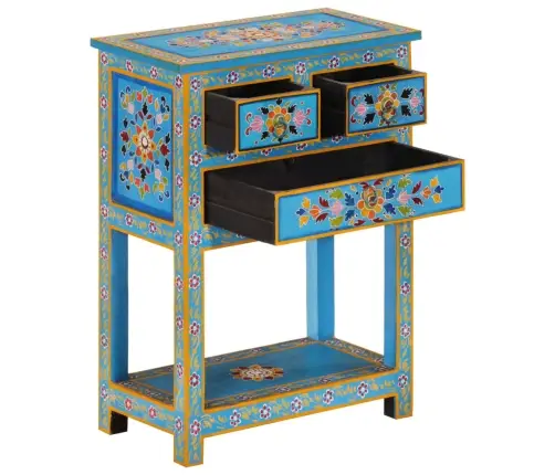 Puhvetkapp, Türkiissinine, 55 X 30 X 76 cm Mangopuit