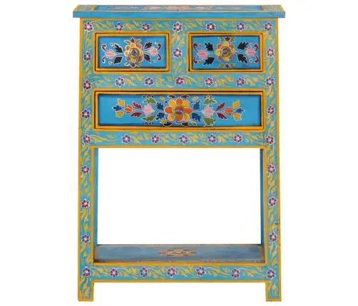 Puhvetkapp, Türkiissinine, 55 X 30 X 76 cm Mangopuit