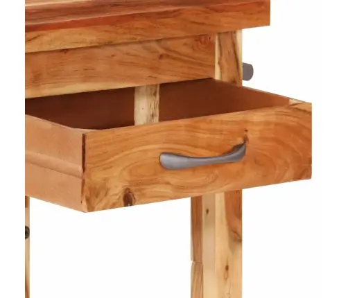 Virtuvės Vežimėlis, 55X55X89cm Akacijos Medienos Masyvas