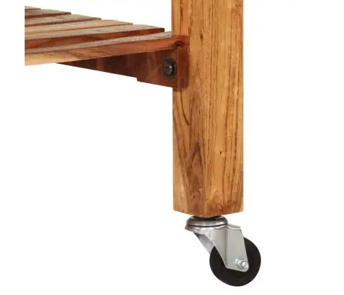 Virtuvės Vežimėlis, 55X55X89cm Akacijos Medienos Masyvas