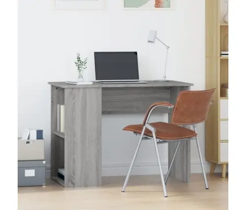 Rakstāmgalds, Pelēka Ozolkoka, 100X55X75 Cm, Inženierijas Koks Vidaxl