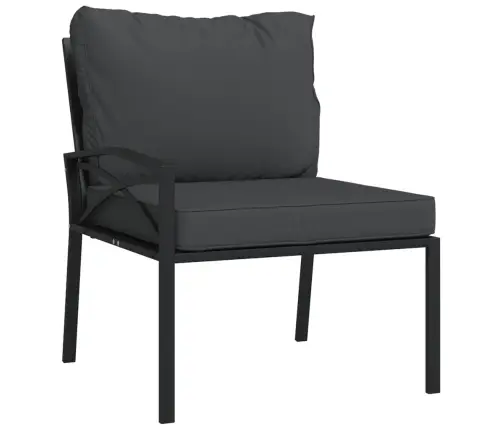 7-Daļīgs Dārza Atpūtas Mēbeļu Komplekts Ar Matračiem, Tērauds Vidaxl