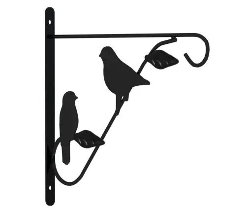 Rippkorvide Kinnitused Koos Taimepottidega 4 Tk, Must, Teras