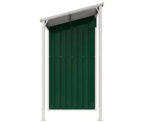 Dārza Šķūnis Ar Pagarinātu Jumtu, 277X107X181 Cm, Tērauds Vidaxl