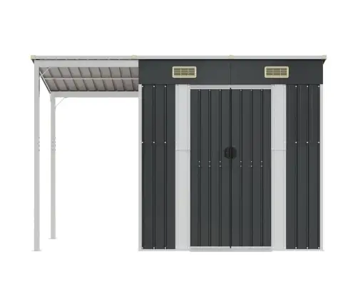 Aiakuur Pikendatud Katusega, Antratsiit, 277X107X181, Teras