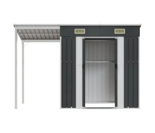 Aiakuur Pikendatud Katusega, Antratsiit, 277X107X181, Teras