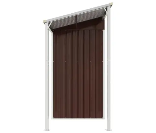 Dārza Šķūnis Ar Pagarinātu Jumtu, 277X107X181 Cm, Tērauds Vidaxl