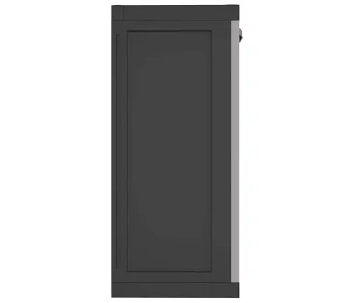 Āra Uzglabāšanas Skapītis, 65X37X85 Cm, Pelēks Un Melns, Pp Vidaxl