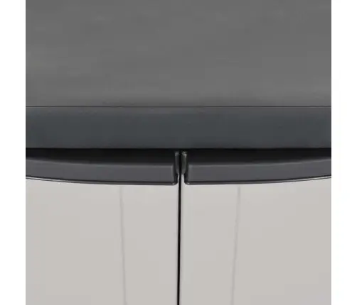 Āra Uzglabāšanas Skapītis, 65X37X85 Cm, Pelēks Un Melns, Pp Vidaxl