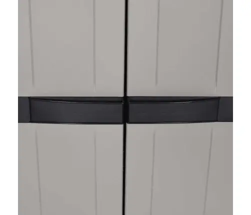 Õue Hoiukapp, Hall Ja Must, 65 X 37 X 165 cm Pp