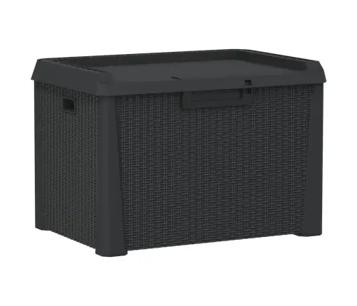 Dārza Uzglabāšanas Kaste, Antracītpelēka, 125 L, Pp Vidaxl