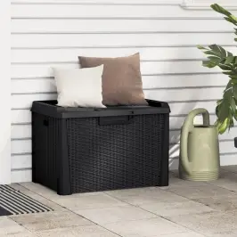 Dārza Uzglabāšanas Kaste, Antracītpelēka, 125 L, Pp Vidaxl