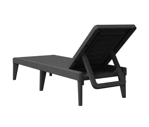 Sauļošanās Zvilnis, 186X60X29 Cm, Antracītpelēks, Pp Vidaxl Sauļošanās Zvilnis, 186X60X29 Cm, Antracītpelēks, Pp Vidaxl