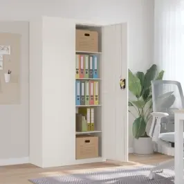 Dokumentu Skapis, Balts, 90X40X180 Cm, Tērauds Vidaxl