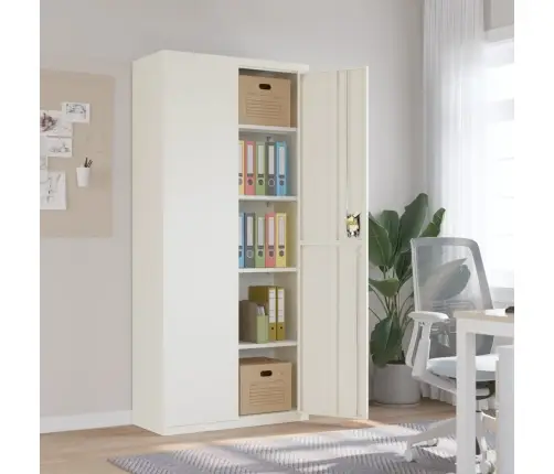 Dokumentu Skapis, Balts, 90X40X200 Cm, Tērauds Vidaxl