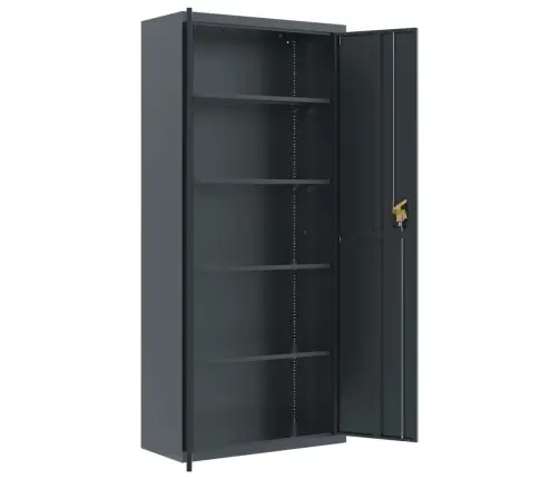 Dokumentu Skapis, Pelēks, 90X40X200 Cm, Tērauds Vidaxl