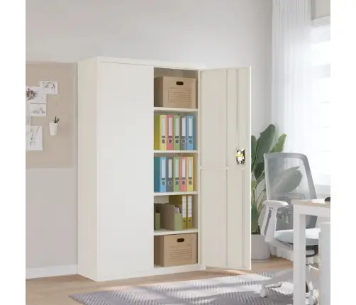 Dokumentu Skapis, Balts, 105X40X180 Cm, Tērauds Vidaxl