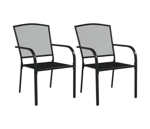 3-Daļīgs Dārza Mēbeļu Komplekts, Antracītpelēks, Tērauds Vidaxl