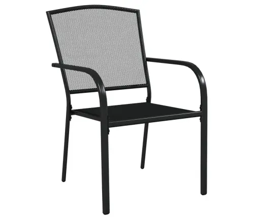 7-Daļīgs Dārza Mēbeļu Komplekts, Antracītpelēks, Tērauds Vidaxl