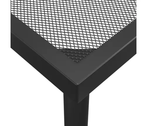 9-Daļīgs Dārza Mēbeļu Komplekts, Antracītpelēks, Tērauds Vidaxl