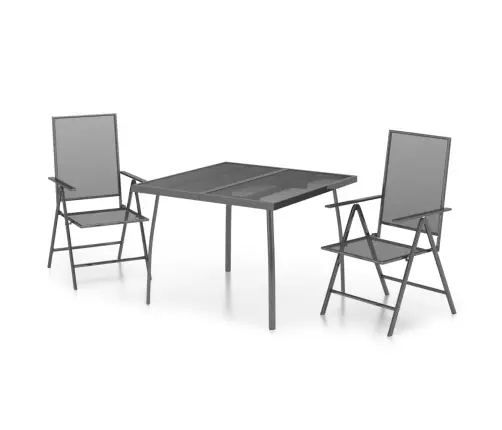 3-Osaline Aia Söögimööbli Komplekt, Antratsiithall, Teras