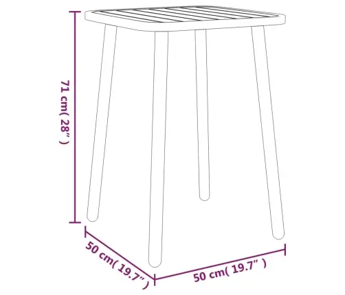 5-Daļīgs Dārza Mēbeļu Komplekts, Antracītpelēks Tērauds Vidaxl