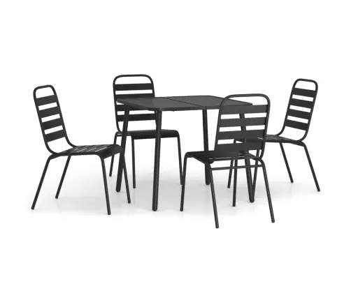 5-Osaline Aia Söögimööbli Komplekt, Antratsiit, Teras