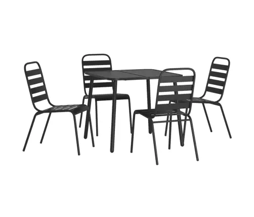 5-Osaline Aia Söögimööbli Komplekt, Antratsiit, Teras