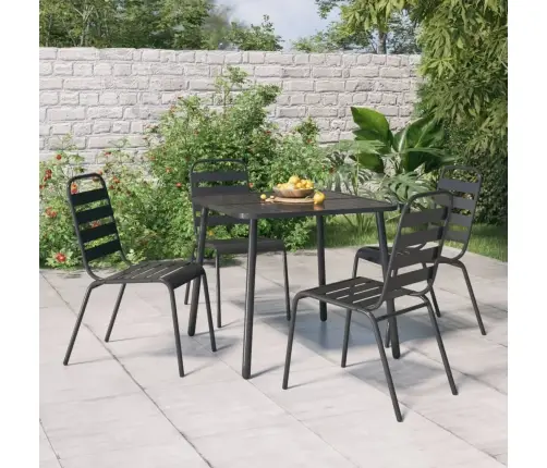 5-Osaline Aia Söögimööbli Komplekt, Antratsiit, Teras