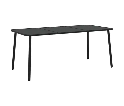 7-Daļīgs Dārza Mēbeļu Komplekts, Antracītpelēks, Tērauds Vidaxl