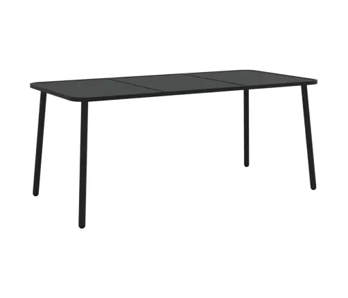 9-Daļīgs Dārza Mēbeļu Komplekts, Antracītpelēks, Tērauds Vidaxl