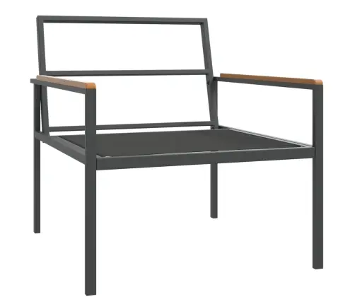 4-Daļīgs Dārza Atpūtas Mēbeļu Komplekts Ar Matračiem, Tērauds Vidaxl